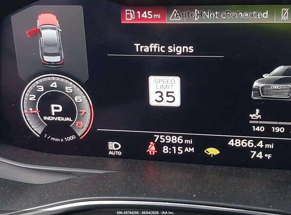 WAUL2AF22KN107916 2019 AUDI A6 Black 