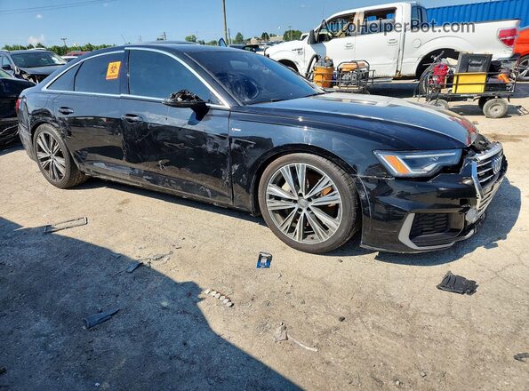 WAUL2AF24KN022169 2019 AUDI A6 Черный Передняя правая четверть