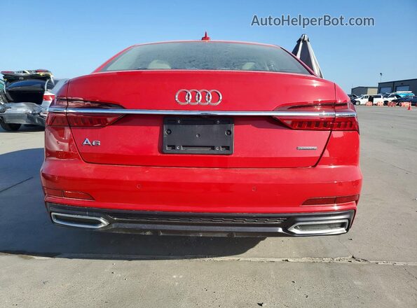 WAUL2AF25KN093171 2019 AUDI A6 Red Widok z tyłu