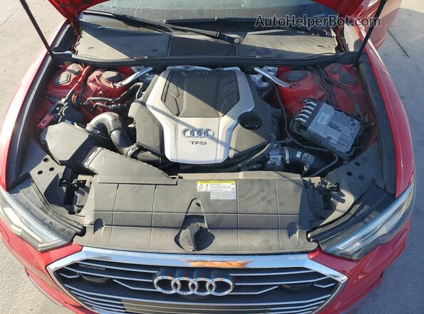 WAUL2AF25KN093171 2019 AUDI A6 Red Widok wnętrza z tyłu