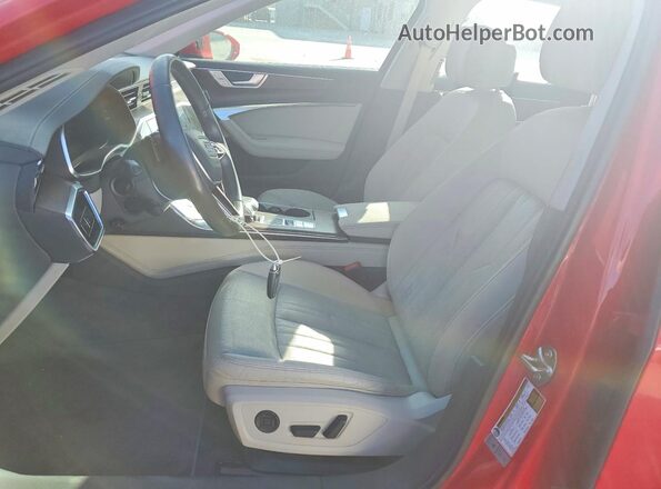 WAUL2AF25KN093171 2019 AUDI A6 Red Widok wnętrza z przodu