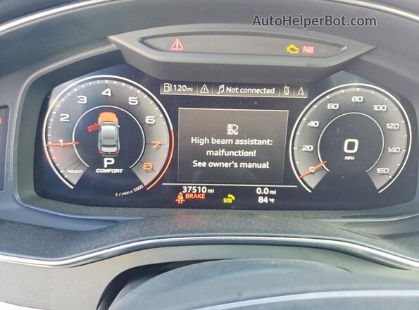 WAUL2AF25KN093171 2019 AUDI A6 Red Widok zestawu wskaźników