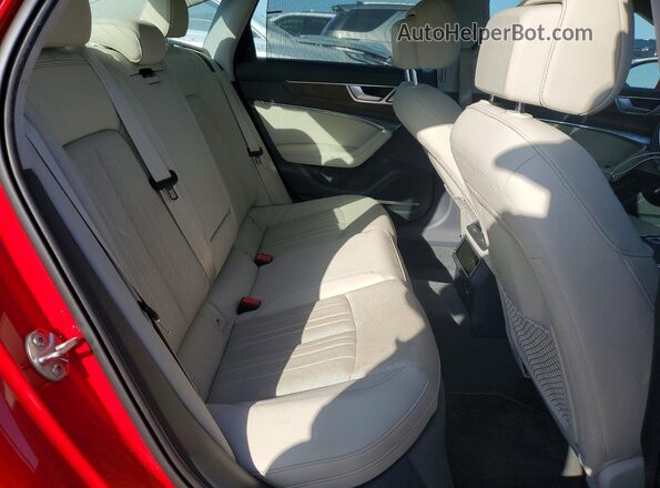 WAUL2AF25KN093171 2019 AUDI A6 Red Widok tylnych siedzeń