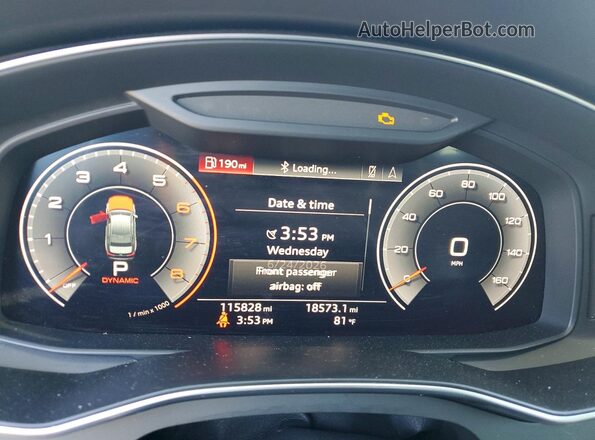 WAUL2AF27KN090188 2019 AUDI A6 Black Instrument cluster view