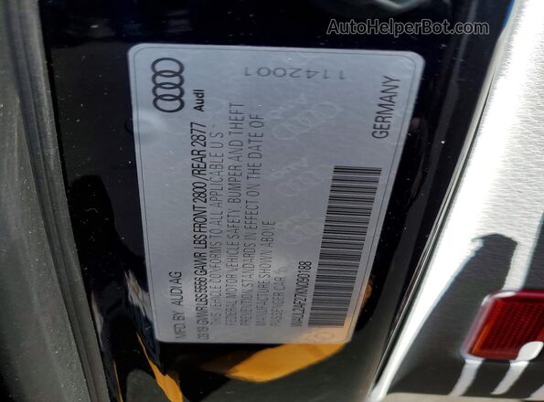 WAUL2AF27KN090188 2019 AUDI A6 Black Engine compartment view