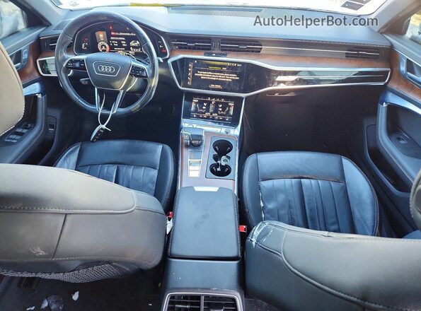 WAUL2AF29KN030459 2019 AUDI A6 White Առջևի վահանակի տեսք