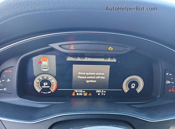 WAUL2AF29KN030459 2019 AUDI A6 White Սարքավորումների վահանակի տեսք