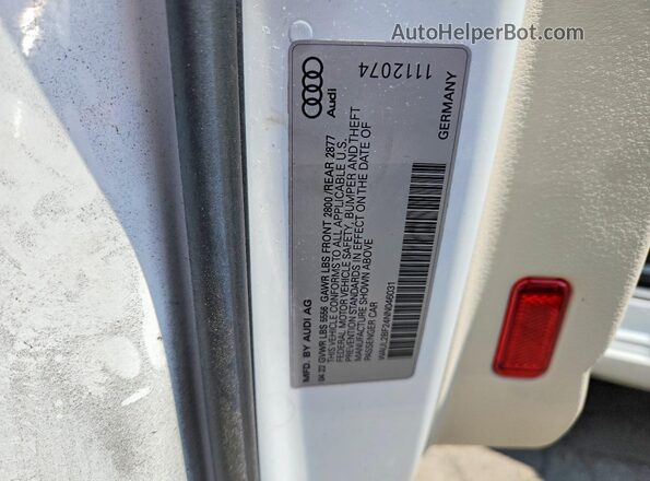 WAUL2BF24NN046031 2022 AUDI A6 White Вид підкапотного простору