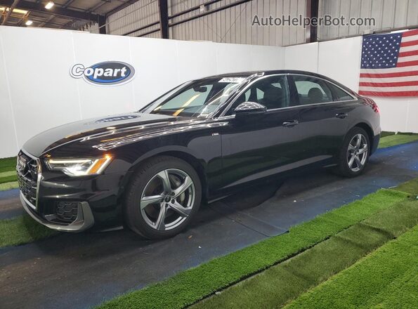 WAUL2BF28RN047558 2024 AUDI A6 Black Widok naklejki z numerem VIN