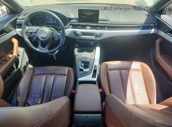 WAULMAF40JN012040 2018 AUDI A4 White Vista del salpicadero