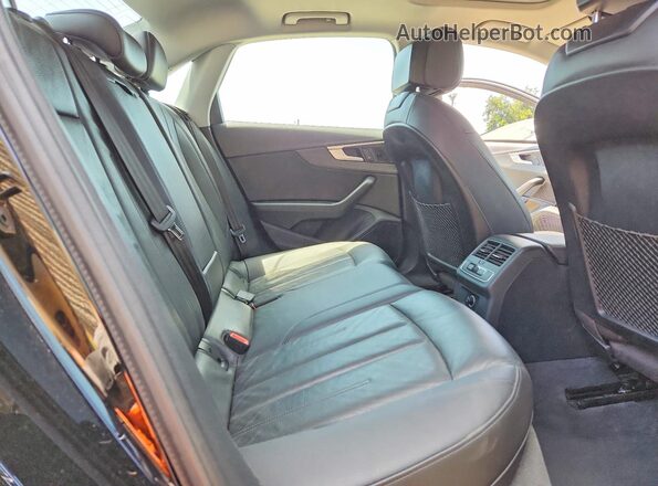 WAULMAF47JN002802 2018 AUDI A4 Black Rear seats view