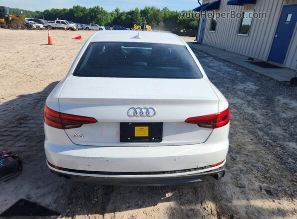 WAULNAF44HN018317 2017 AUDI A4 White უკანა ხედი