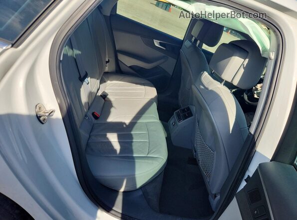 WAULNAF44HN018317 2017 AUDI A4 White უკანა სავარძლების ხედი