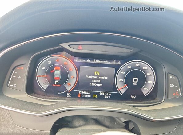 WAUM2AF20KN033741 2019 AUDI A6 Black Vista del cuadro de instrumentos