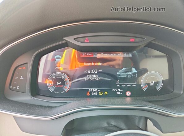 WAUM2AF25KN027871 2019 AUDI A6 White Սարքավորումների վահանակի տեսք
