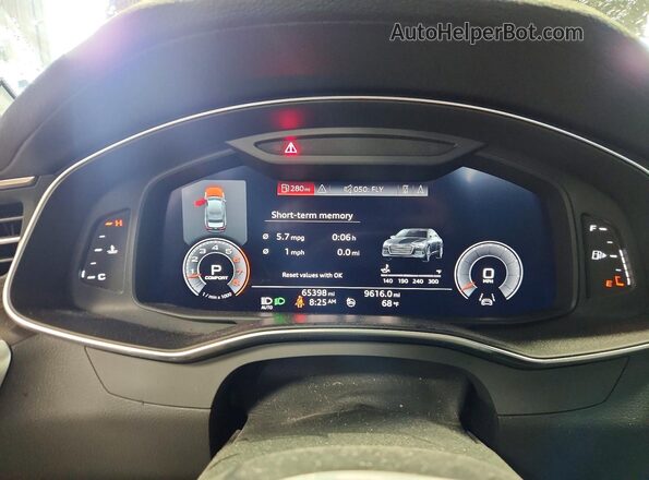 WAUM2AF26KN072267 2019 AUDI A6 Black ხელსაწყოთა პანელის ხედი