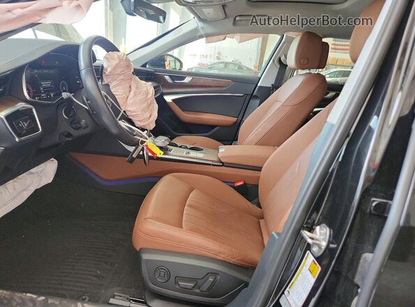 WAUM2AF28KN037245 2019 AUDI A6 Black Widok wnętrza z przodu