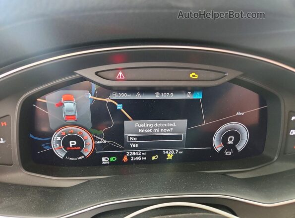 WAUM2AF28KN037245 2019 AUDI A6 Black Widok zestawu wskaźników