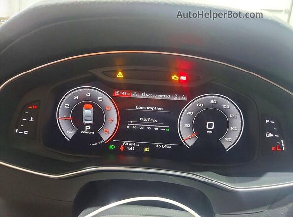 WAUM2AF28KN060914 2019 AUDI A6 Silver Вид щитка приладів