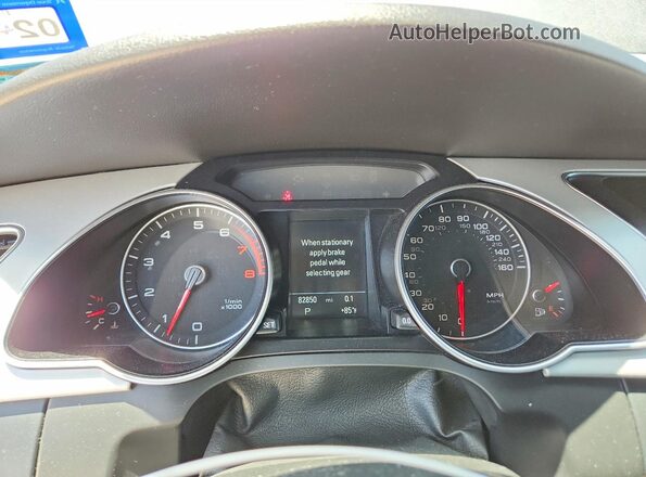 WAUM2AFR3GA038945 2016 AUDI A5 Серый Вид щитка приборов