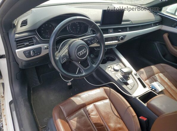 WAUNNAF52JA100559 2018 AUDI A5 White Առջևի վահանակի տեսք