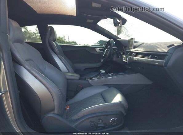 WAUP4AF51JA082292 2018 AUDI S5 Gray Widok wnętrza z przodu