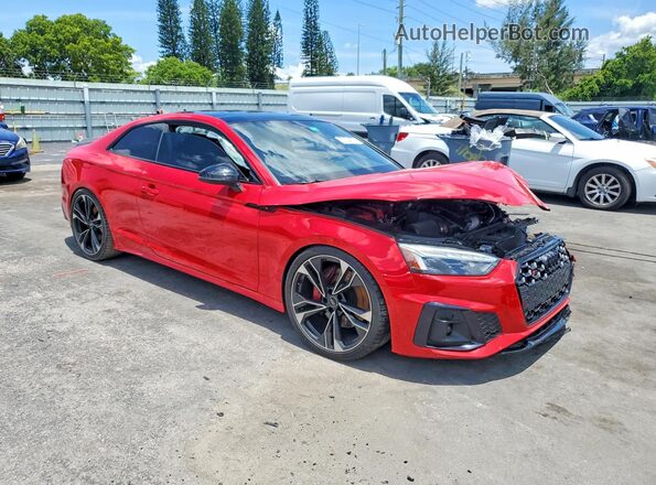 WAUP4AF54NA028149 2022 AUDI S5 Red Delantero derecho