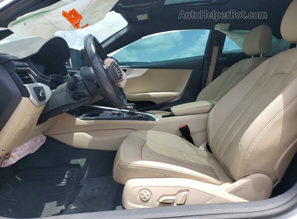 WAUPNAF57JA004483 2018 AUDI A5 White Vista interior delantera
