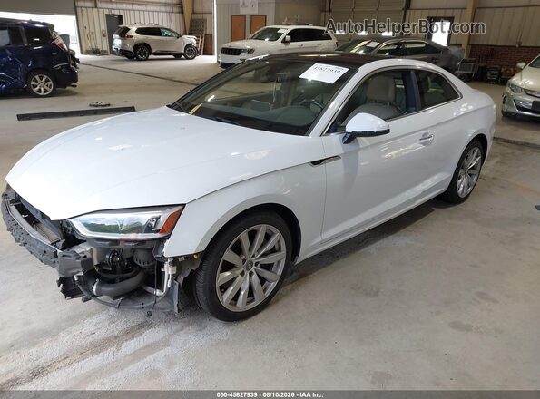 WAUPNAF57JA098008 2018 AUDI A5 White Vista tres cuartos delantera izquierda
