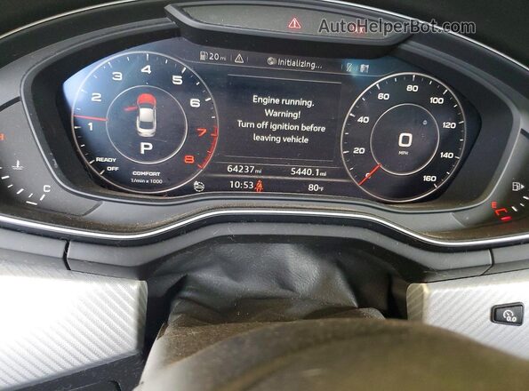 WAUPNAF58JA008428 2018 AUDI A5 Silver Սարքավորումների վահանակի տեսք