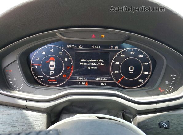 WAUPNAF58JA058472 2018 AUDI A5 Gray Սարքավորումների վահանակի տեսք
