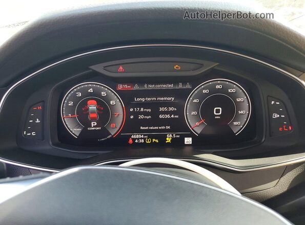 WAUR2AF26KN056415 2019 AUDI A7 Black Vista del cuadro de instrumentos