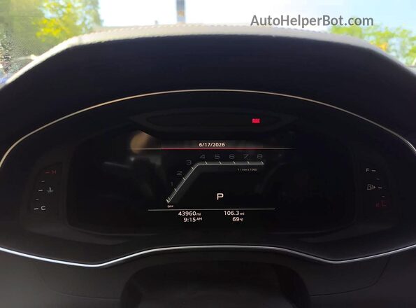 WAUR2BF2XNN041104 2022 AUDI A7 Blue Vista del salpicadero