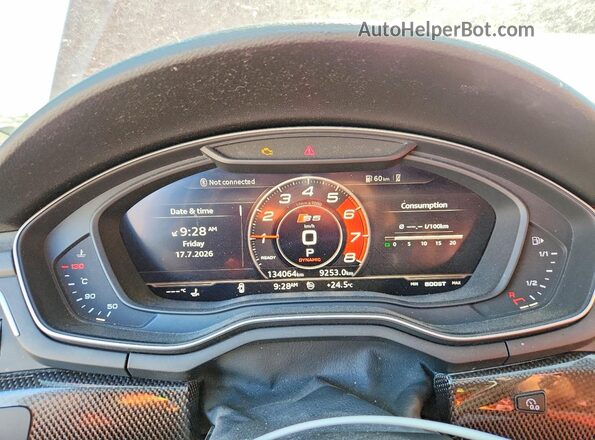 WAUR4AF54JA125273 2018 AUDI S5 Red Widok zestawu wskaźników