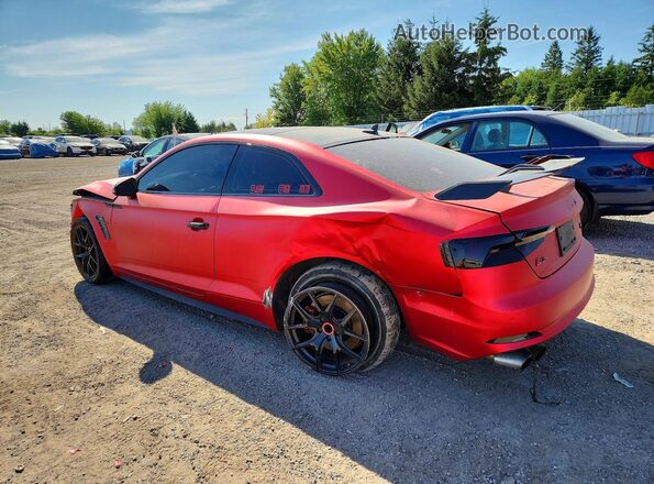 WAUR4AF54JA125273 2018 AUDI S5 Red Tył lewy