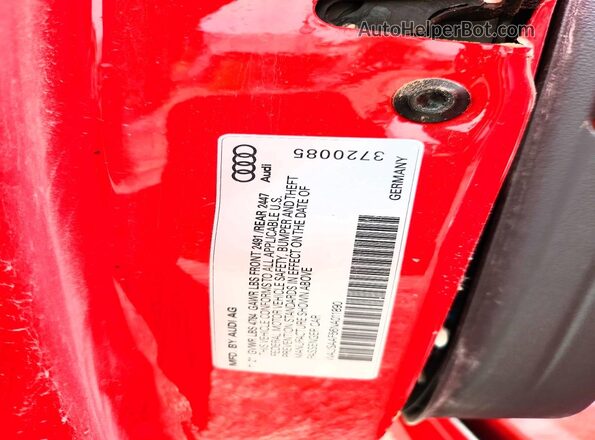 WAUSAAF56NA011890 2022 AUDI A5 Красный Вид подкапотного пространства