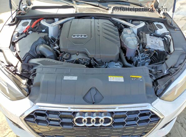 WAUSAAF56NA025837 2022 AUDI A5 White Widok wnętrza z tyłu