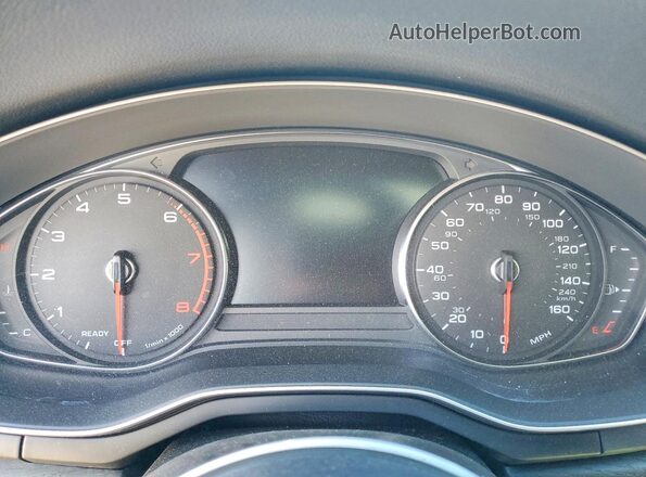 WAUSAAF56NA025837 2022 AUDI A5 White Widok zestawu wskaźników