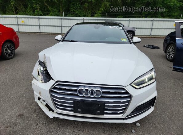 WAUSNAF55KA017244 2019 AUDI A5 White Front view