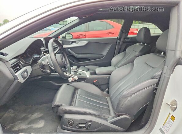 WAUSNAF55KA017244 2019 AUDI A5 White Front interior view