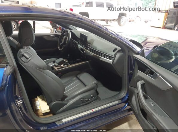 WAUTAAF56MA033097 2021 AUDI A5 Blue Widok wnętrza z przodu