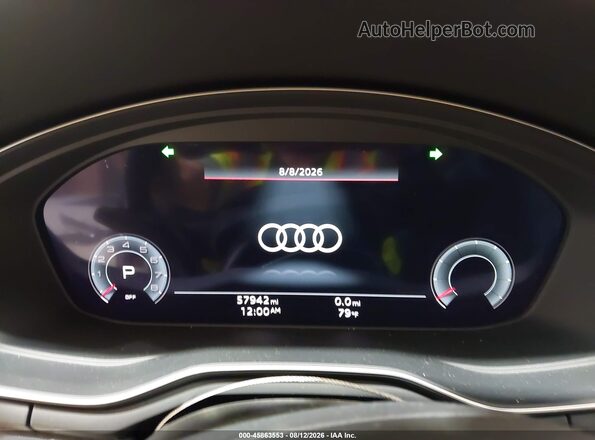 WAUTAAF56MA033097 2021 AUDI A5 Blue Widok tylnych siedzeń