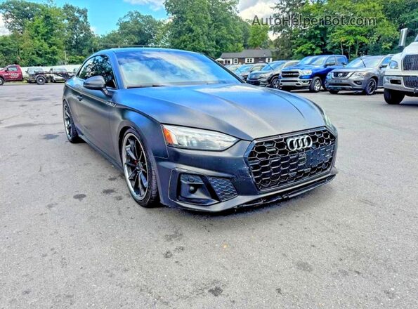 WAUTAAF58MA012431 2021 AUDI A5 Black წინა მარჯვენა