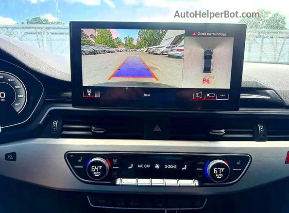 WAUTAAF58MA012431 2021 AUDI A5 Black წინა სალონის ხედი