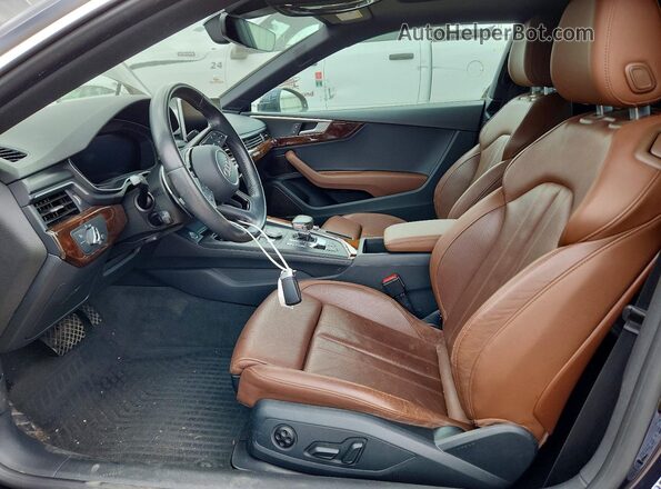 WAUTNAF50JA017784 2018 AUDI A5 Черный Вид салона спереди