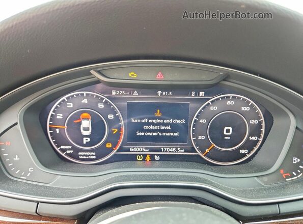 WAUTNAF50JA017784 2018 AUDI A5 Черный Вид щитка приборов
