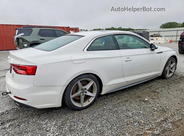 WAUTNAF51JA004963 2018 AUDI A5 White Trasero derecho