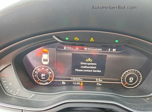 WAUTNAF51JA004963 2018 AUDI A5 White Vista del cuadro de instrumentos