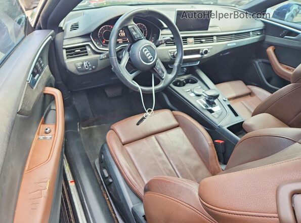 WAUTNAF53JA006973 2018 AUDI A5 Charcoal წინა პანელის ხედი