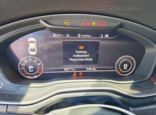 WAUTNAF58JA005575 2018 AUDI A5 Двухцветный Вид щитка приборов